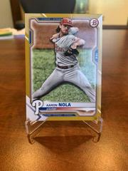 Aaron Nola [Gold] #40 Baseball Cards 2021 Bowman Prices