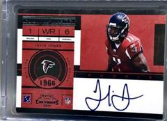 Julio Jones [No Riddell Logo on Helmet Autograph] Football Cards 2011 Playoff Contenders Prices