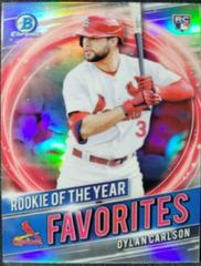 Dylan Carlson #RRY-DC Baseball Cards 2021 Bowman Chrome Rookie of the Year Favorites Prices