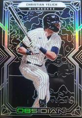Christian Yelich #48 Baseball Cards 2022 Panini Chronicles Obsidian Prices
