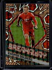 Kasper Dolberg Soccer Cards 2021 Panini Mosaic Road to FIFA World Cup Breakaway Prices