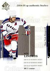 Eric Lindros #55 Hockey Cards 2004 SP Authentic Prices