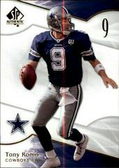 Tony Romo #1 Football Cards 2009 SP Authentic Prices