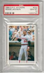 Reggie Jackson #220 Baseball Cards 1985 O Pee Chee Stickers Prices
