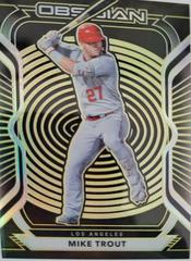 Mike Trout [Electric Etch Yellow] #50 Baseball Cards 2021 Panini Chronicles Obsidian Prices