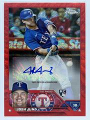 Josh Jung [Red Wave] #AC-JJ Baseball Cards 2023 Topps Chrome Update Autographs Prices