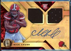 Nick Chubb [Jersey Autograph Double] #250 Football Cards 2018 Panini Gold Standard Prices