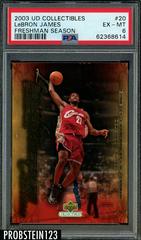 LeBron James #20 Basketball Cards 2003 UD Collectibles Freshman Season Prices