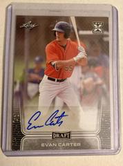 Evan Carter [Retail] Baseball Cards 2020 Leaf Draft Autographs Prices