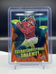 Trea Turner [Orange Galactic] #ET-21 Baseball Cards 2023 Topps Cosmic Chrome Extraterrestrial Talent Prices