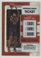 Gary Trent Jr. [Opening Night] Basketball Cards 2021 Panini Contenders Prices