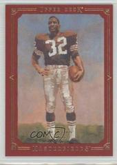 Jim Brown [Framed Red 199] Football Cards 2008 Upper Deck Masterpieces Prices