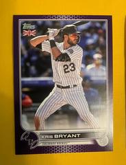 Kris Bryant [Purple] #101 Baseball Cards 2022 Topps UK Edition Prices