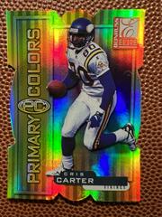 Cris Carter [Yellow Die Cut] #8 Football Cards 1999 Panini Donruss Elite Primary Colors Prices