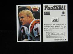 Boomer Esiason #205 Football Cards 1989 Panini Sticker Prices