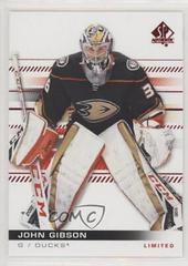 John Gibson [Limited Red] Hockey Cards 2019 SP Authentic Prices