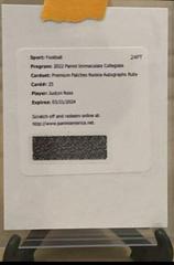 Justyn Ross #RA-JRO Football Cards 2022 Panini Immaculate Collegiate Rookie Autographs Prices