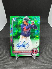 Carlos Aguiar [Green] Baseball Cards 2022 Bowman Chrome Sapphire Autographs Prices
