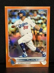 Albert Pujols [Orange] #84 Baseball Cards 2022 Topps Chrome Prices