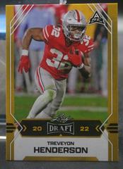 TreVeyon Henderson [Gold] Football Cards 2022 Leaf Draft Prices