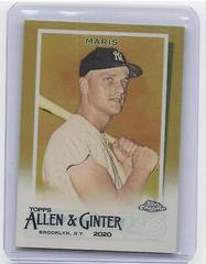 Roger Maris [Gold] #107 Baseball Cards 2020 Topps Allen & Ginter Chrome Prices