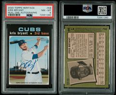 Kris Bryant #KB Baseball Cards 2020 Topps Heritage Real One Autographs Prices