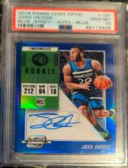 Josh Okogie [Blue Jersey Autograph] Basketball Cards 2018 Panini Contenders Optic Prices