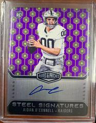 Aidan O'Connell [Vector] #RSSAOC Football Cards 2023 Panini Plates and Patches Rookie Steel Signatures Prices
