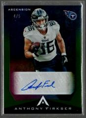 Anthony Firkser [Green] Football Cards 2021 Panini Chronicles Ascension Autographs Prices