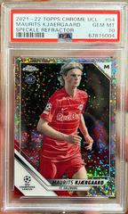 Maurits Kjaergaard [Speckle Refractor] Soccer Cards 2021 Topps Chrome UEFA Champions League Prices