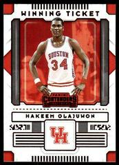Hakeem Olajuwon [Red] Basketball Cards 2020 Panini Contenders Draft Picks Winning Tickets Prices