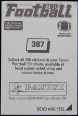 Alvin Walton #387 Football Cards 1990 Panini Sticker Prices