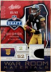 George Pickens [Gold] Football Cards 2022 Panini Absolute War Room Materials Prices