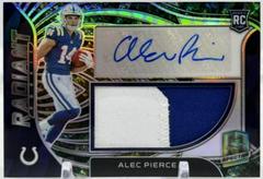 Alec Pierce [Neon Splatter] Football Cards 2022 Panini Spectra Radiant Rookie Patch Signatures Prices
