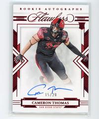 Cameron Thomas [Autograph Ruby] #101 Football Cards 2022 Panini Flawless Collegiate Prices