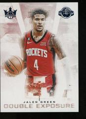 Jalen Green [Amethyst] #1 Basketball Cards 2022 Panini Court Kings Double Exposure Prices