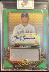 Jose Berrios [Emerald] Baseball Cards 2022 Topps Triple Threads Single Jumbo Relics Autographs Prices