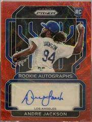 Andre Jackson [Red Wave Prizm] #RA-AN Baseball Cards 2022 Panini Prizm Rookie Autographs Prices
