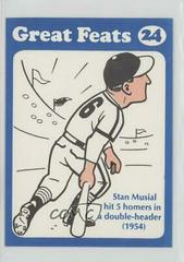Stan Musial [Blue Border] #24 Baseball Cards 1972 Laughlin Great Feats Prices