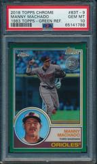 Manny Machado [Green] #83T-9 Baseball Cards 2018 Topps Chrome 1983 Prices