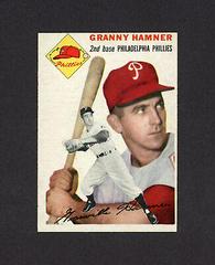 Granny Hamner [Gray Back] #24 Baseball Cards 1954 Topps Prices