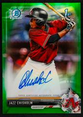 Jazz Chisholm [Green Refractor] Baseball Cards 2017 Bowman Chrome Prospects Autographs Prices