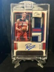 Kristaps Porzingis [Gold] Basketball Cards 2021 Panini One and One Dual Jersey Autographs Prices