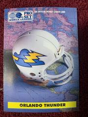 Orlando Thunder Football Cards 1991 Pro Set Wlaf Helmets Prices
