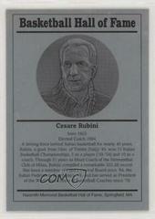 Cesare Rubini Basketball Cards 1986 Hall of Fame Metallic Prices