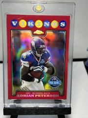 Adrian Peterson [Red Refractor] #TC39 Football Cards 2008 Topps Chrome Prices