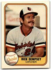 Rick Dempsey [Small Finger on Front] Baseball Cards 1981 Fleer Prices