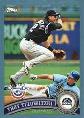 Troy Tulowitzki [Blue] Baseball Cards 2011 Topps Opening Day Prices