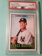 Aaron Judge #86 Baseball Cards 2017 Topps Throwback Thursday Prices