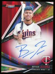 Bryan Acuna [Red] #B22-BA Baseball Cards 2022 Bowman's Best of Autographs Prices